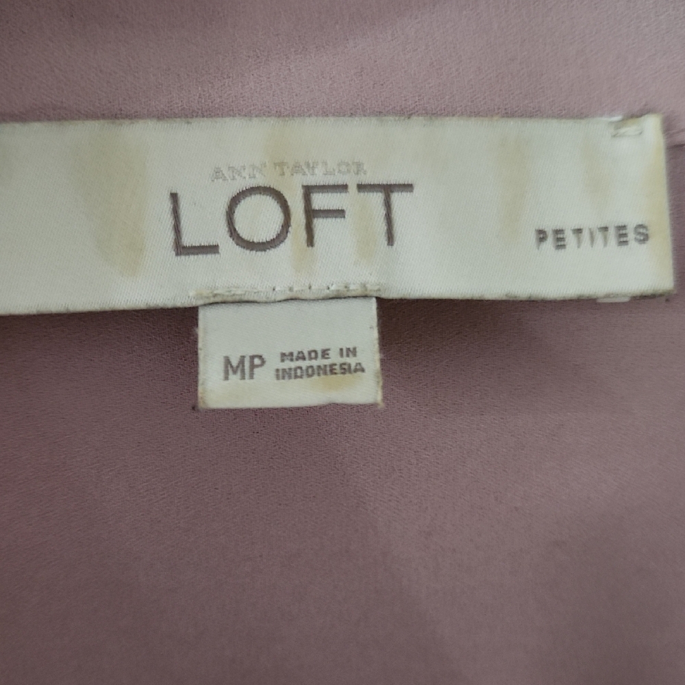 LOFT dusty pink blouse (MP) - Picture 2 of 6